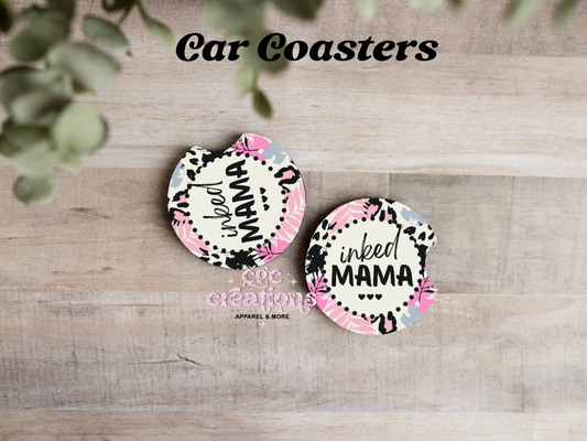 Inked Mama Car Coasters