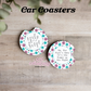 Fueled By Caffeine And Swear Words Car Coasters