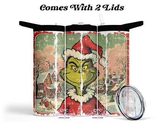 Distressed Mean One  - 20 oz Insulated Tumbler