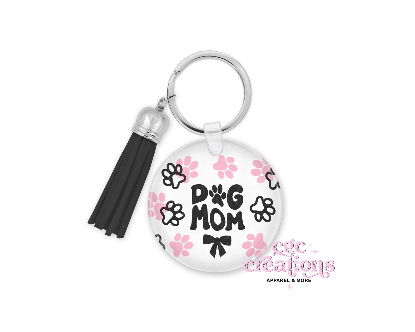 Dog Mom Acrylic Keychain