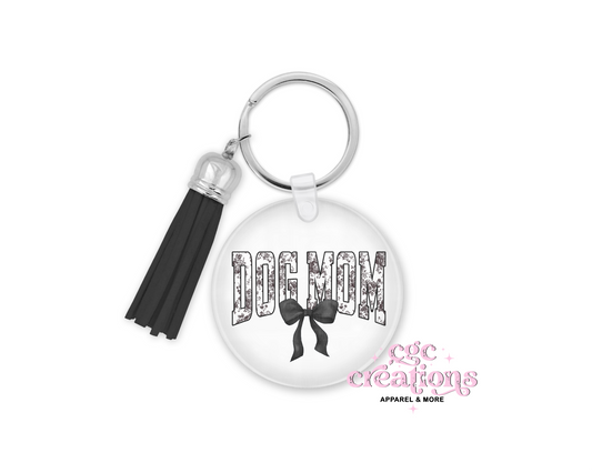 Dog Mom Acrylic Keychain