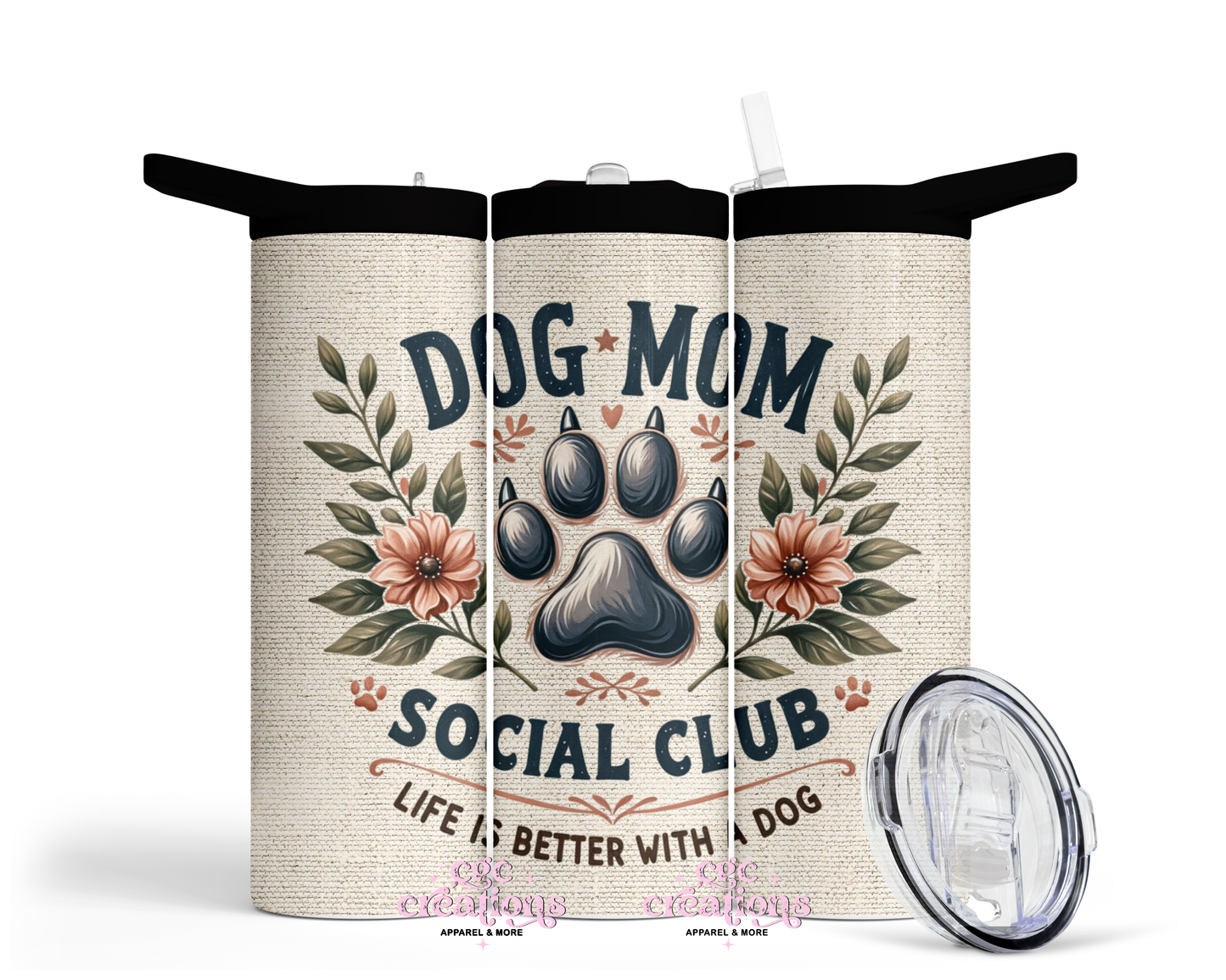 Dog Mom Social Club 20oz Insulated Tumbler