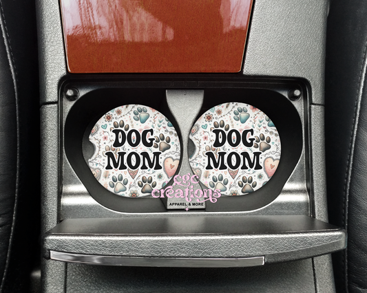 Dog Mom Car Coasters