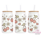 Feeling Sweet 16oz Glass Cup With Lid