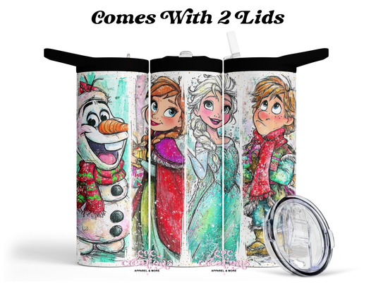 Frosted Princess Christmas - 20 oz Insulated Tumbler