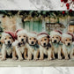 Peace Love & Belly Rubs Glass Cutting Board