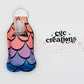 Mermaid Neoprene Sanitizer Keychain