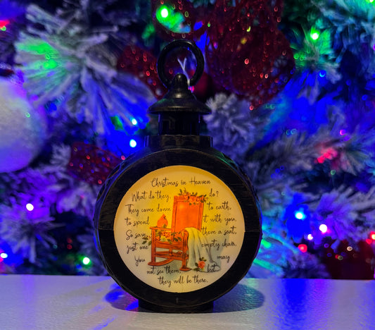 Christmas In Heaven Memorial Lantern- Brown