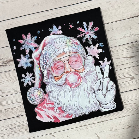 BLACK CREWNECK- Bubble Santa Crewneck Sweatshirt