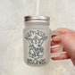 Namaste bitches 12 oz Mason Jar Glass Cup