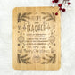 Christmas Teacher Laser Engraved Bamboo Cutting Board