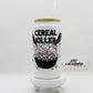 Cereal Killer #2 16oz Glass Cup With Lid