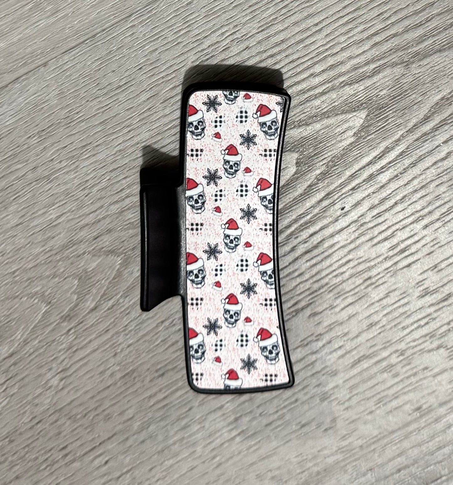 Skellie Christmas Claw Hair Clip- Black
