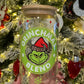 Grincmas Blend 16oz Glass Cup With Lid