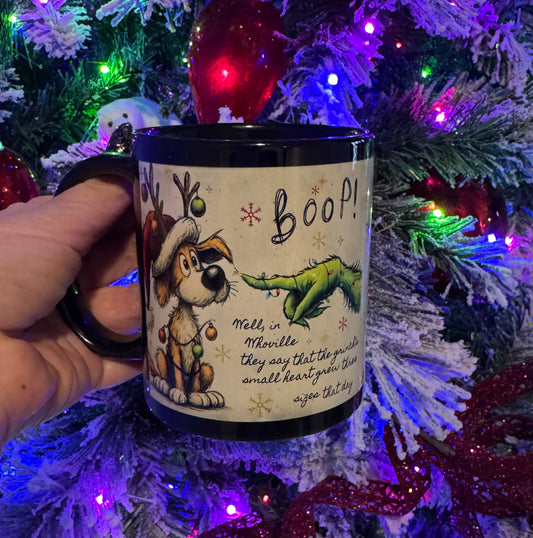 Boop Black 11 oz Ceramic Coffee Mug