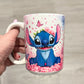 Blue Alien 15 oz Ceramic Coffee Mug