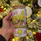 Merry Mean One 16oz Glass Cup With Lid