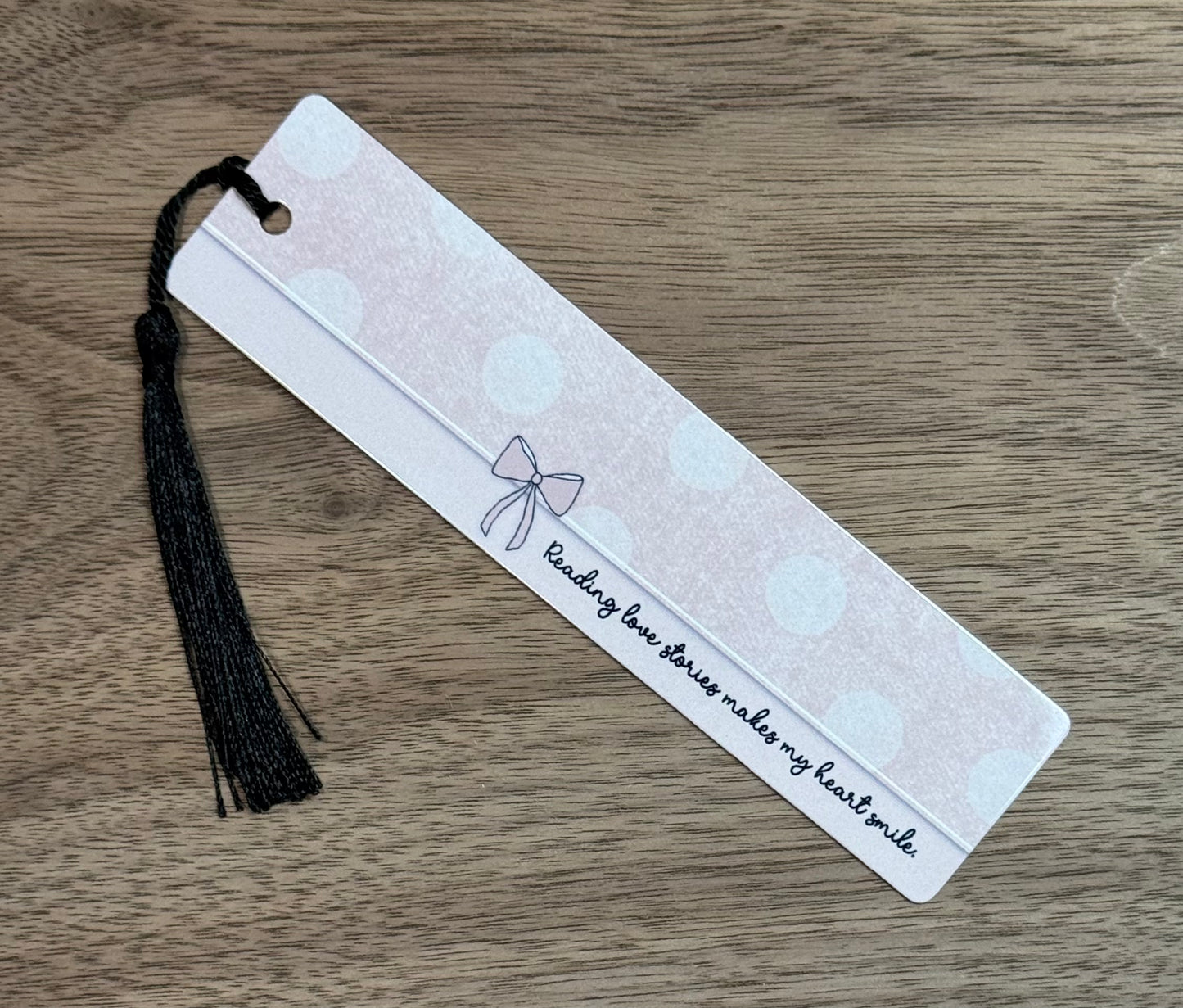 Reading Love Stories Aluminum Bookmark