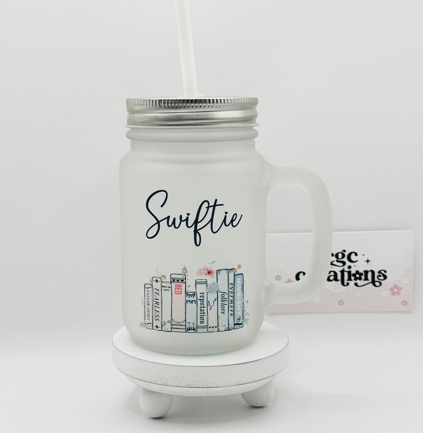 Swiftie 12 oz Mason Jar Glass Cup
