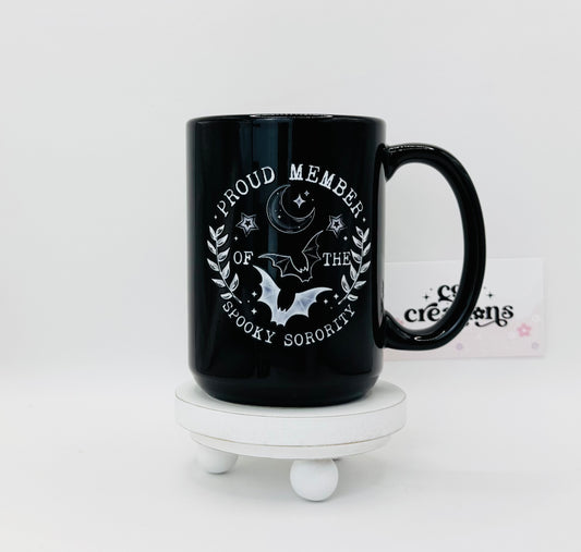 Proud Member Of The Spooky Sorority 15 oz Ceramic Coffee Mug