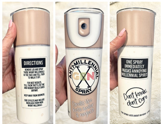 Gen X -Anti Millennial Spray 20oz Insulated Tumbler