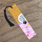 Easily Distracted By Books & Dogs-Pink Aluminum Bookmark
