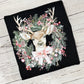 BLACK CREWNECK-Reindeer Wreath Crewneck Sweatshirt