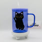 Cheeky Cat 17 oz Glass Cup With Handle