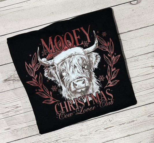BLACK CREWNECK- Mooey Christmas Crewneck Sweatshirt