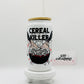 Cereal Killer #1 16oz Glass Cup With Lid