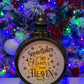 Large - Snowflakes Are Kisses From Heaven Memorial Lantern- Brown