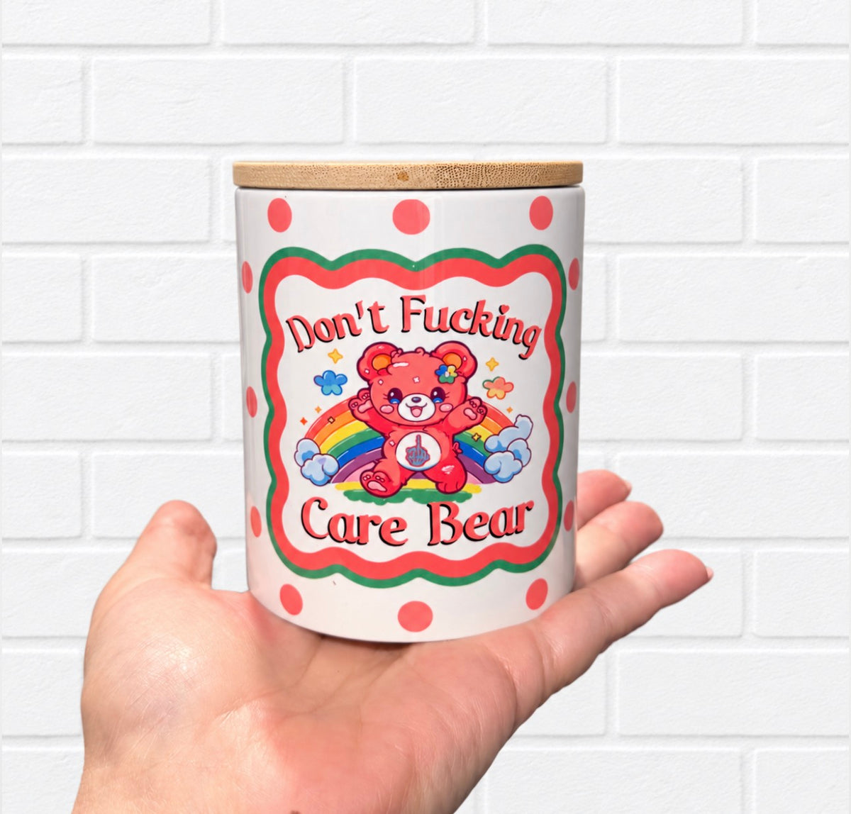Don’t Fucking Care Bear Soywax - Vanilla Bean