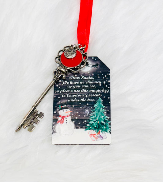 Santa's Magic Key Christmas Ornament