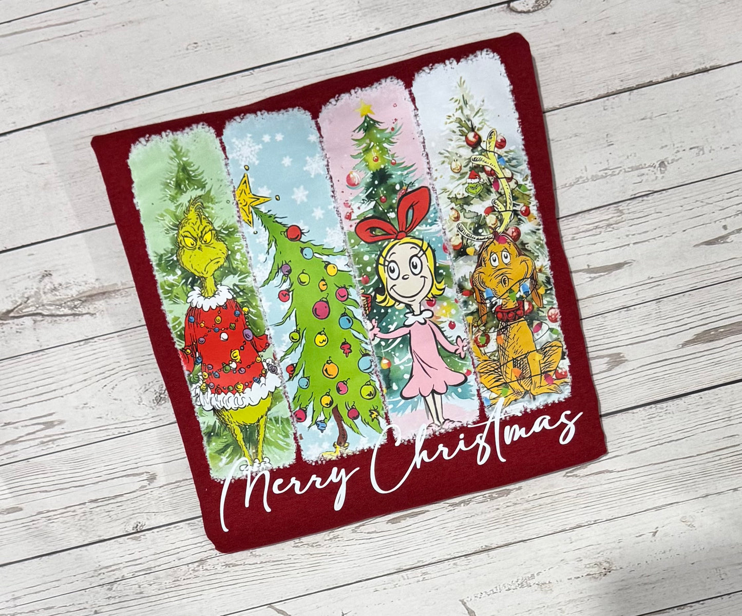 RED CREWNECK- Mean One Merry Christmas Crewneck Sweatshirt