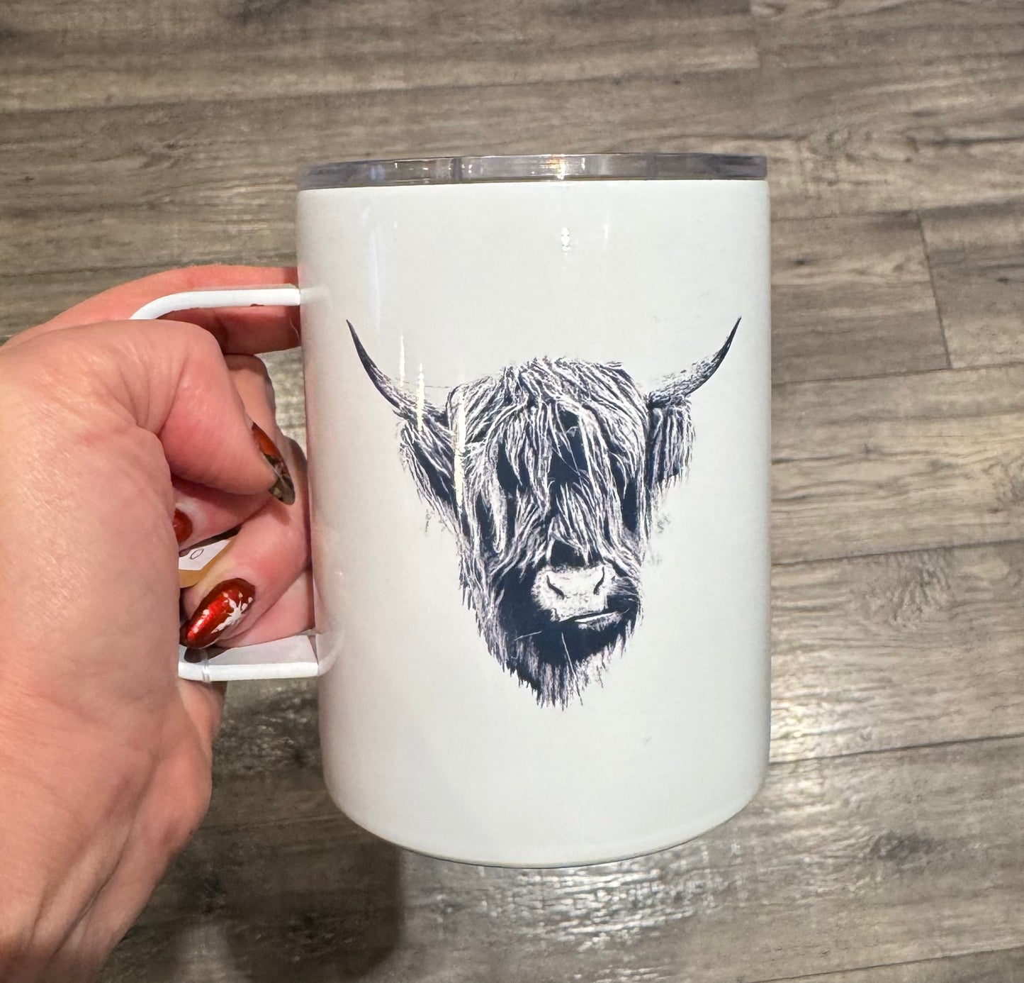 Highland Cow Insulated Coffee Tumbler