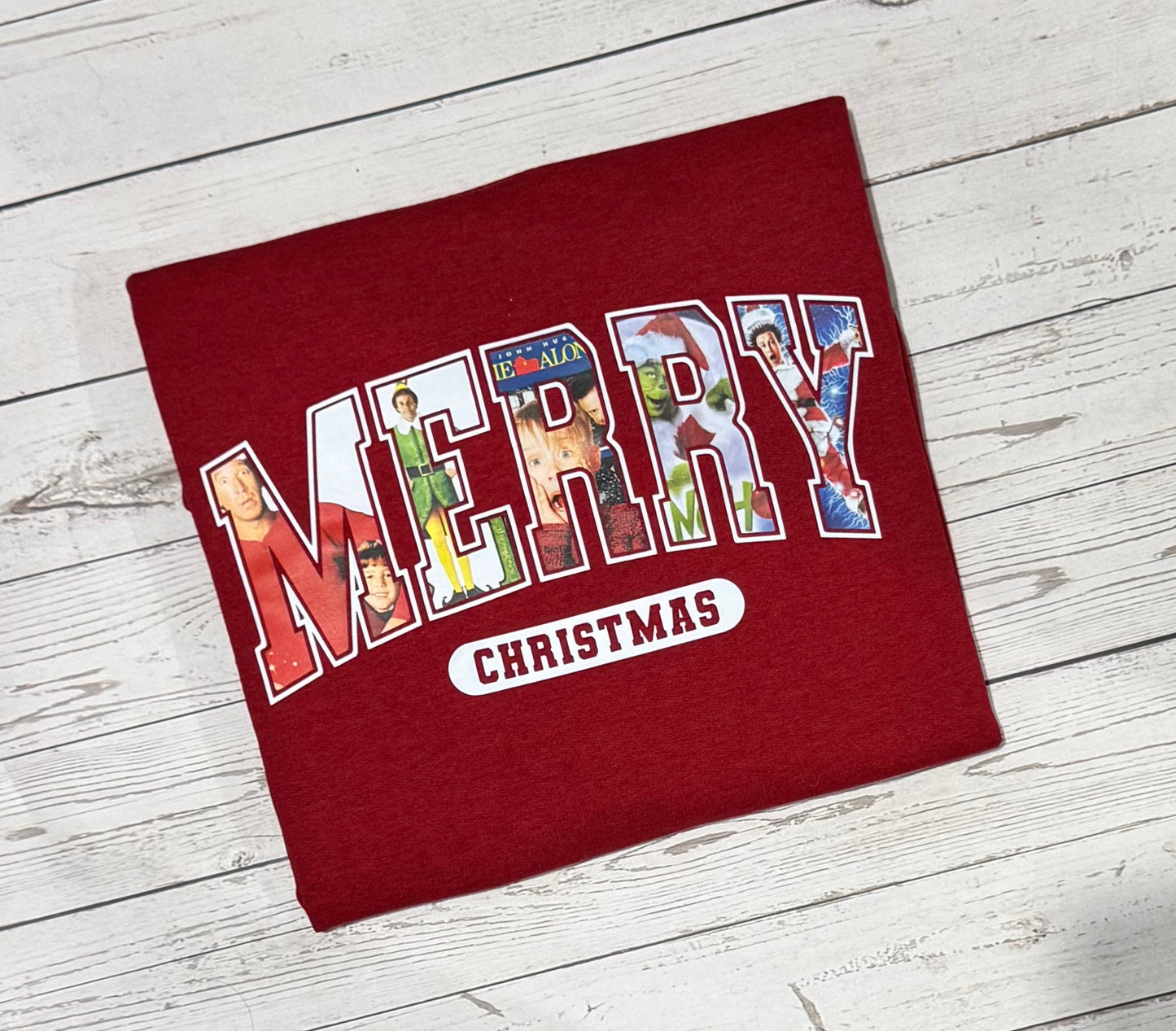 RED CREWNECK- Merry Crewneck Sweatshirt