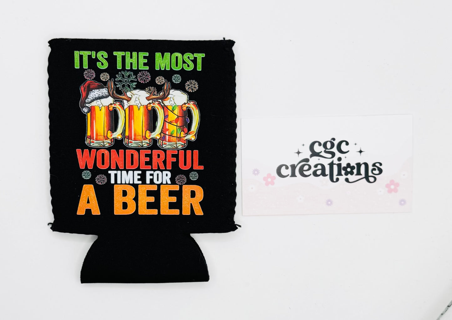 It's The Most Wonderful Time Or A Beer Neoprene Can Koozie