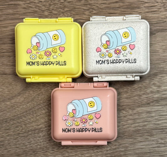 Mom's Happy Pills Pill Container