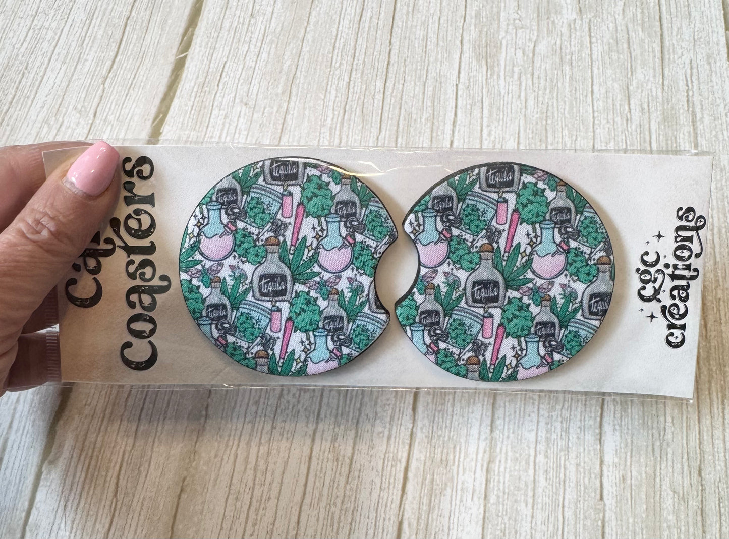 Tequila Car Coasters