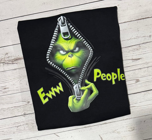 BLACK CREWNECK- Eww People Crewneck Sweatshirt