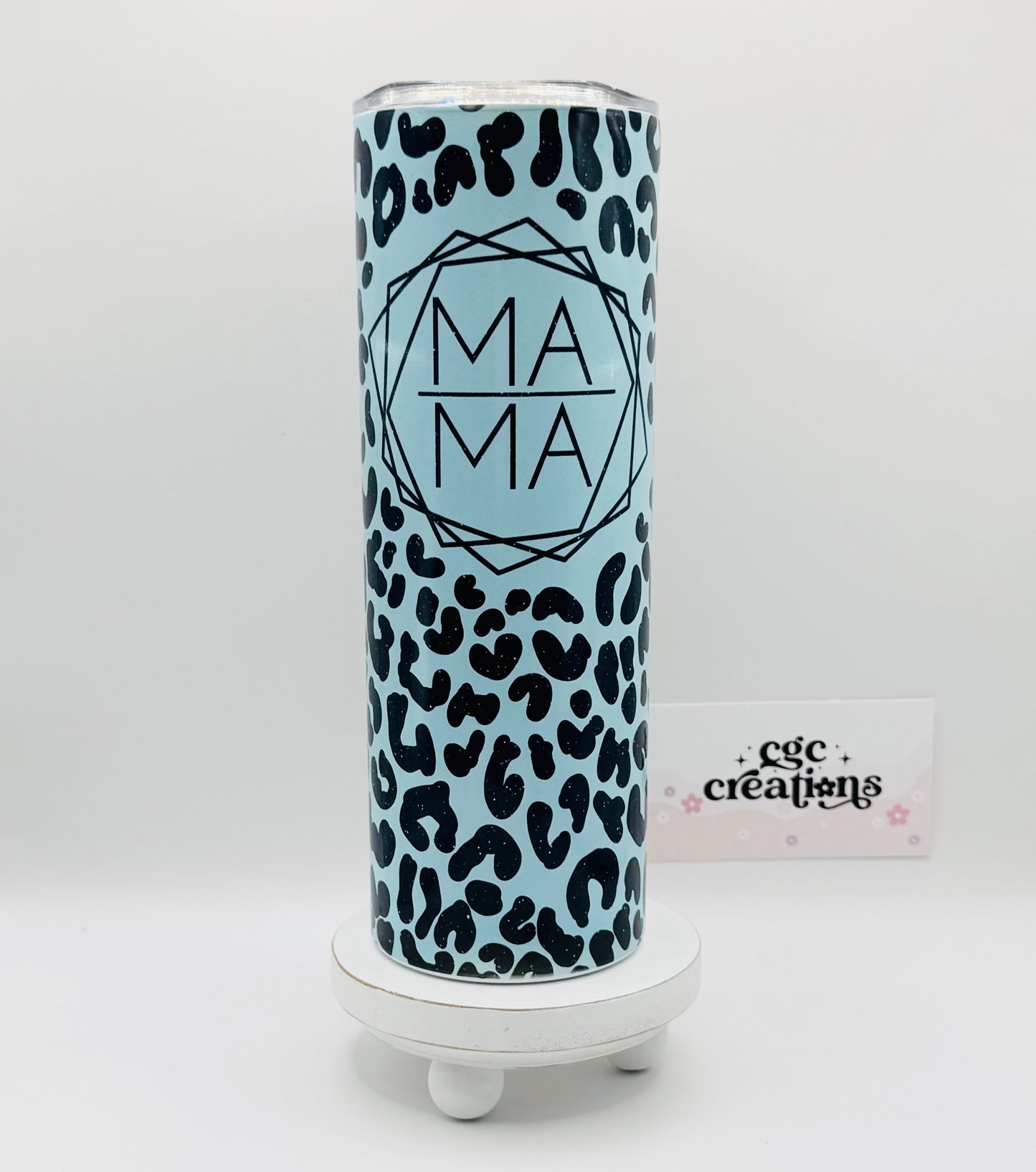 Mama Mint Leopard 20 oz Insulated Tumbler