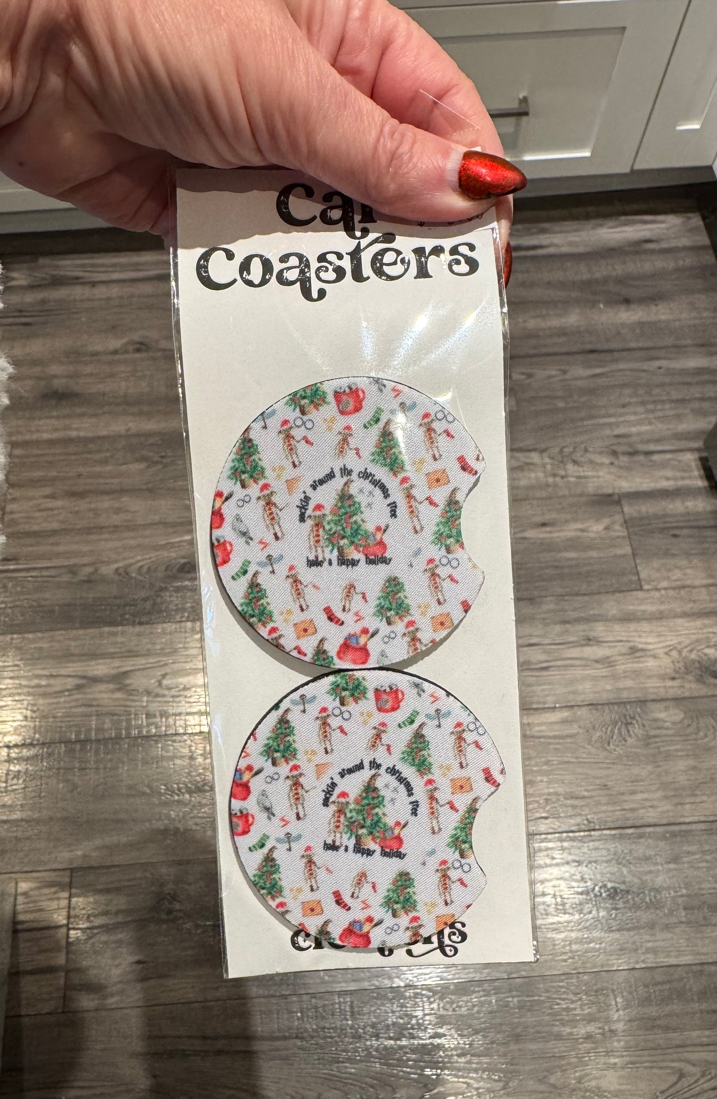 Rockin Around The Christmas Tree  Car Coasters