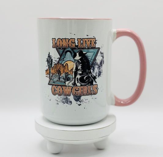 Long Live Cowgirls 15 oz Ceramic Coffee Mug
