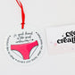A Good Friend (pink underwear)Aluminum Round Light Weight Ornament