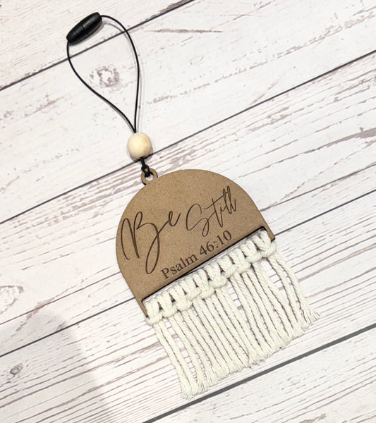 Be Still Car Charm Mirror Hanger