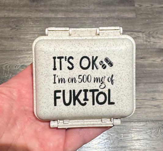 Grey- Fukitol Pill Container