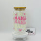 Mama 16oz Glass Cup With Lid