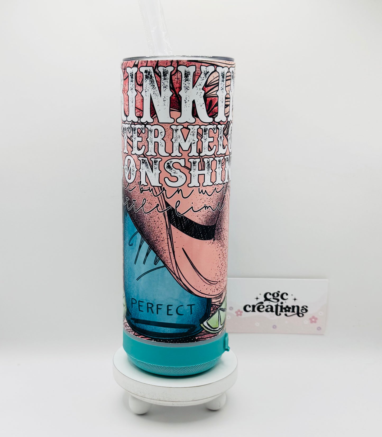 Watermelon Moonshine 20oz Bluetooth Tumbler