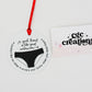 A Good Friend (black underwear)Aluminum Round Light Weight Ornament