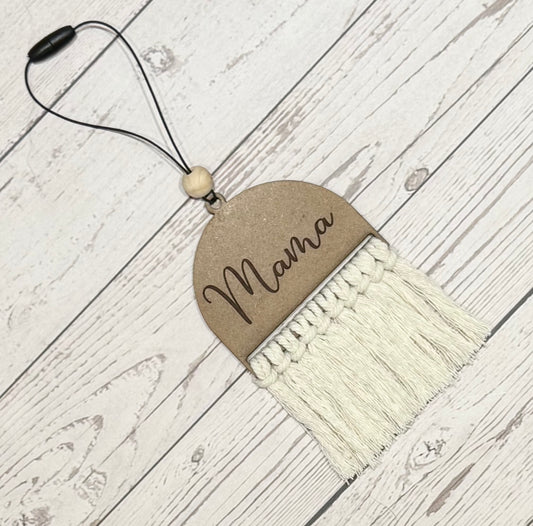 Mama Car Charm Mirror Hanger